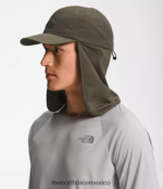 The North Face accesorio NFHLJL367 nuevo verde topo unisexo sombrero protector solar horizonte - Image 3