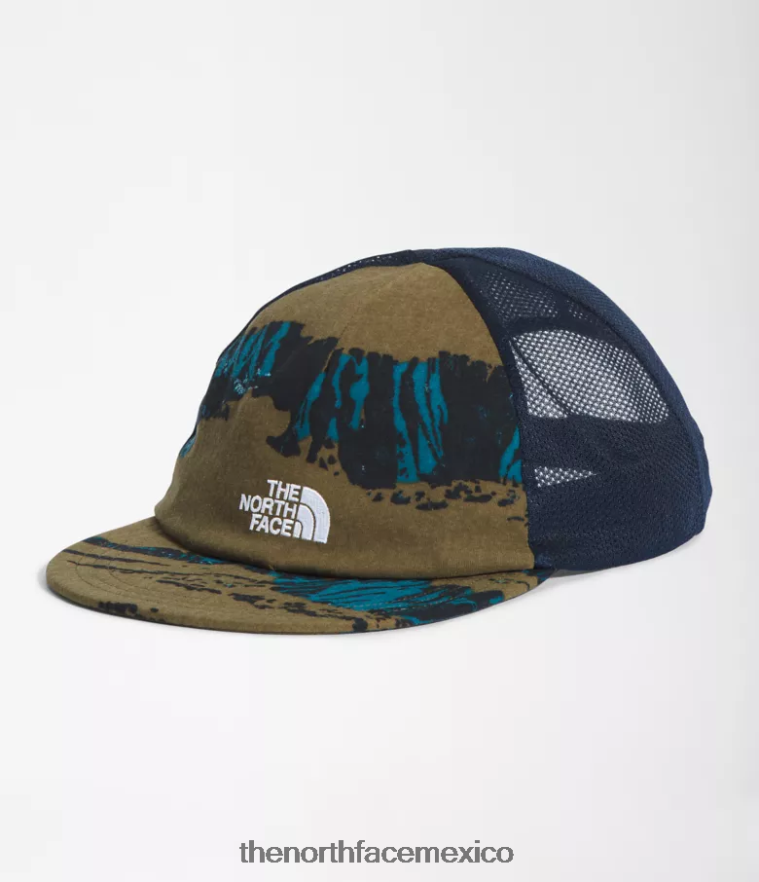 The North Face accesorio NFHLJL42 estampado de camuflaje militar oliva barranco unisexo gorra de camionero clase v - Image 1