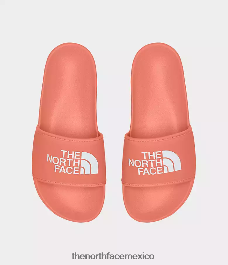 The North Face calzado NFHLJL577 naranja coral polvoriento/blanco tnf mujer toboganes del campamento base iii - Image 2