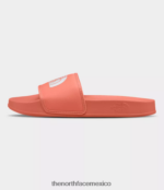 The North Face calzado NFHLJL577 naranja coral polvoriento/blanco tnf mujer toboganes del campamento base iii