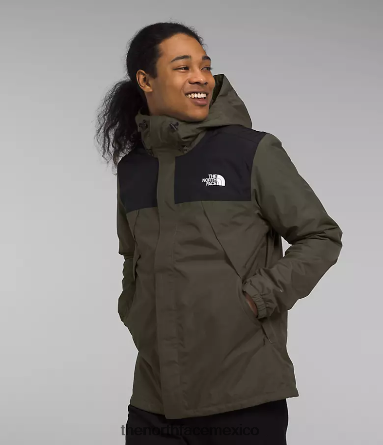 The North Face ropa NFHLJL1002 nuevo verde topo/negro tnf hombres triclima de antora - Image 3