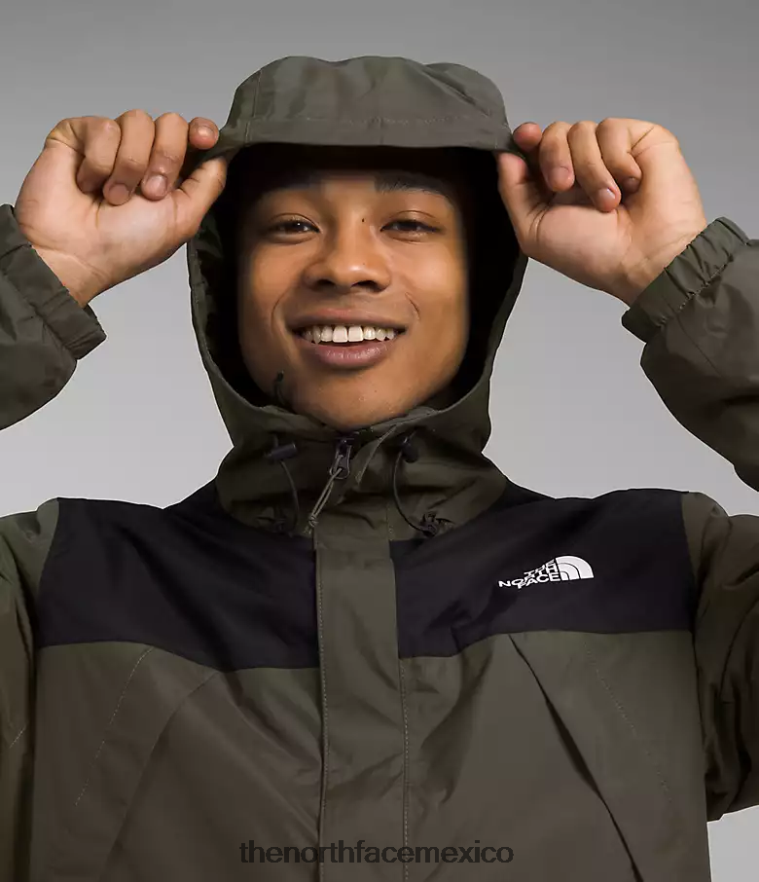The North Face ropa NFHLJL1002 nuevo verde topo/negro tnf hombres triclima de antora - Image 4