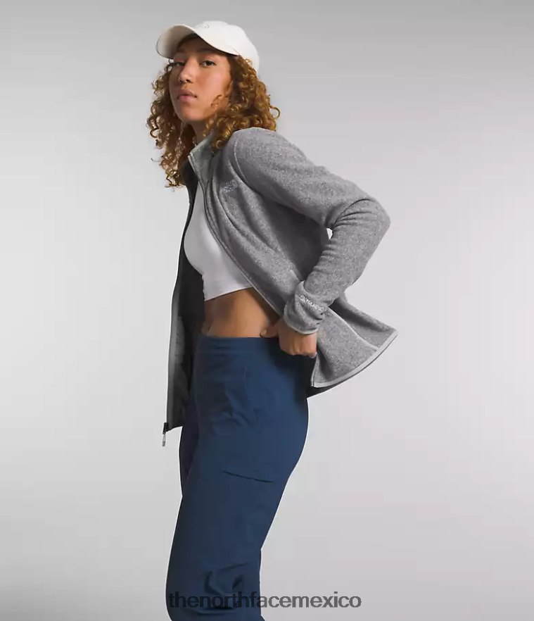 The North Face ropa NFHLJL1014 tnf gris medio jaspeado mujer chaqueta alpina polartec 100 - Image 4