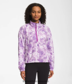 The North Face ropa NFHLJL1019 estampado de tinte tonal de flor de cactus púrpura mujer jersey hidrenalina 2000