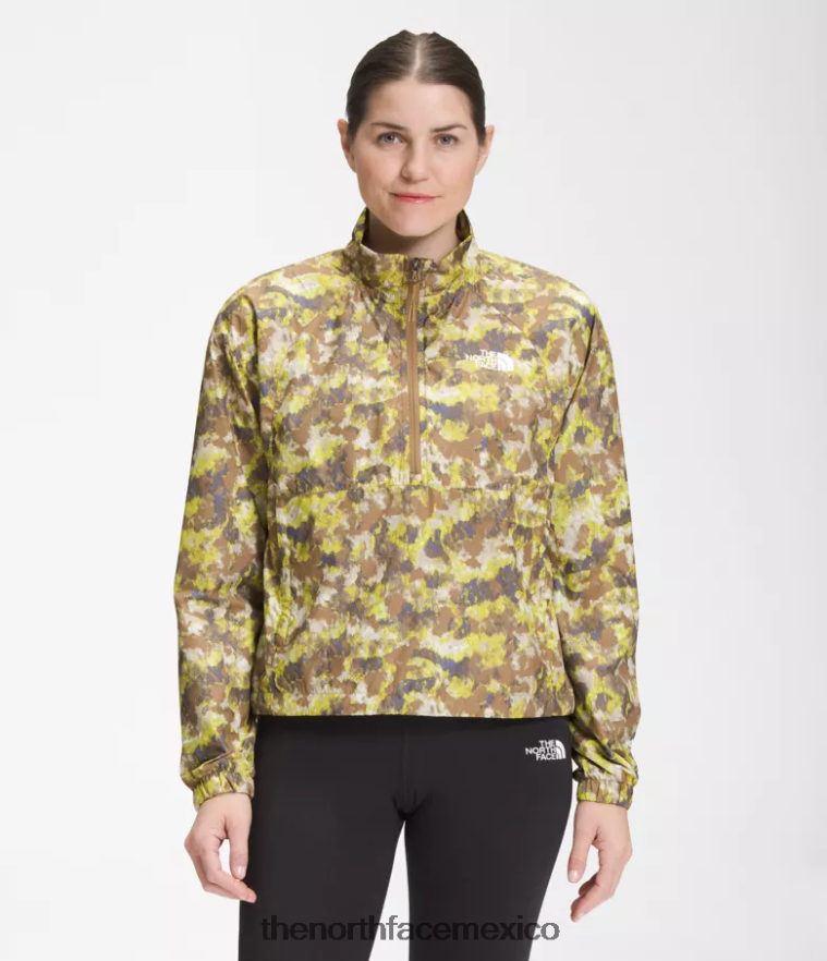 The North Face ropa NFHLJL1020 estampado camp punteado en marrón utilitario mujer jersey hidrenalina 2000 - Image 1