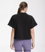 The North Face ropa NFHLJL1021 negro mujer tripulación de polar de fieltro de manga corta - Image 2