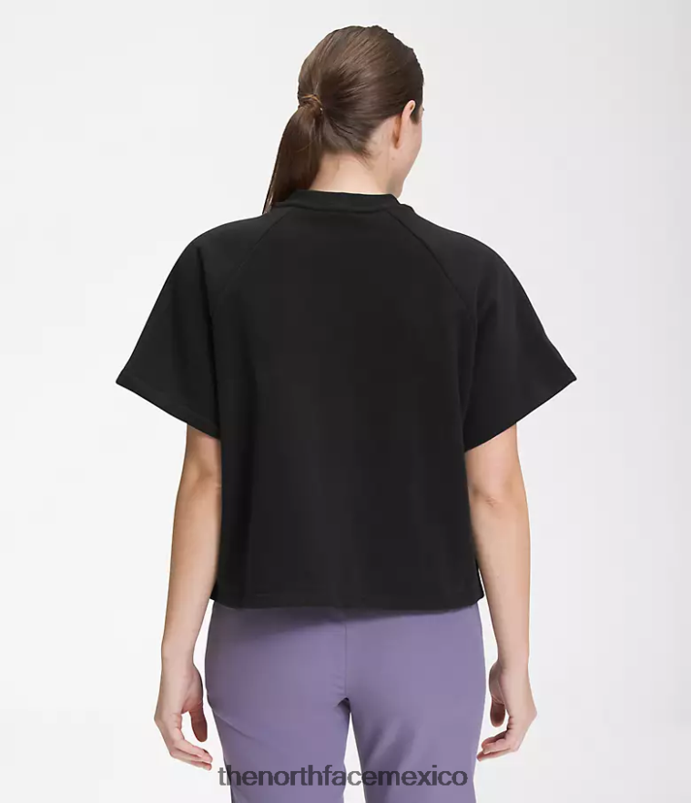 The North Face ropa NFHLJL1021 negro mujer tripulación de polar de fieltro de manga corta - Image 2