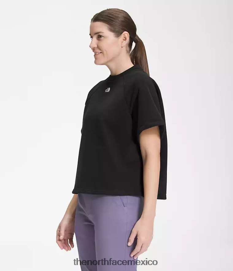 The North Face ropa NFHLJL1021 negro mujer tripulación de polar de fieltro de manga corta - Image 3