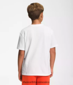 The North Face ropa NFHLJL1058 tnf blanco/oro cumbre niños camiseta gráfica de manga corta - Image 2