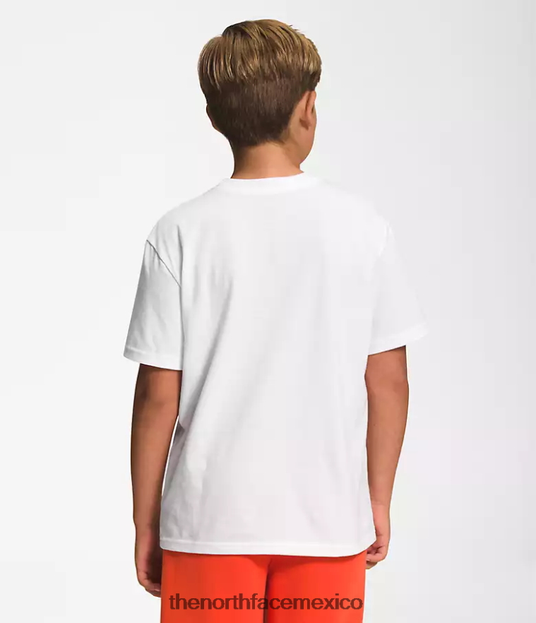 The North Face ropa NFHLJL1058 tnf blanco/oro cumbre niños camiseta gráfica de manga corta - Image 2