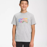 The North Face ropa NFHLJL1059 tnf gris claro jaspeado/azul supersónico niños camiseta gráfica de manga corta