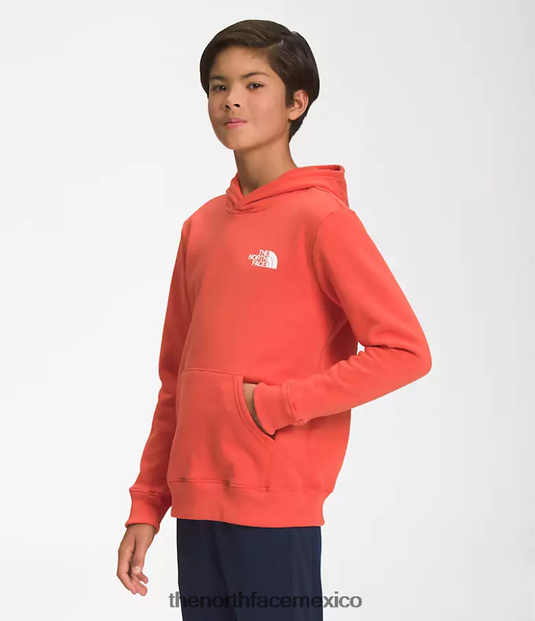 The North Face ropa NFHLJL1105 naranja retra niños sudadera con capucha de lana de campamento - Image 3
