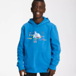 The North Face ropa NFHLJL1106 azul súper sónico niños sudadera con capucha de lana de campamento