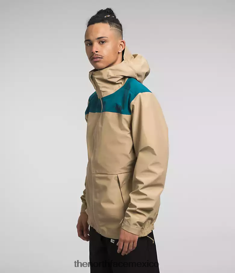 The North Face ropa NFHLJL1117 coral azul/piedra caqui hombres chaqueta dryzzle Futurelight - Image 3