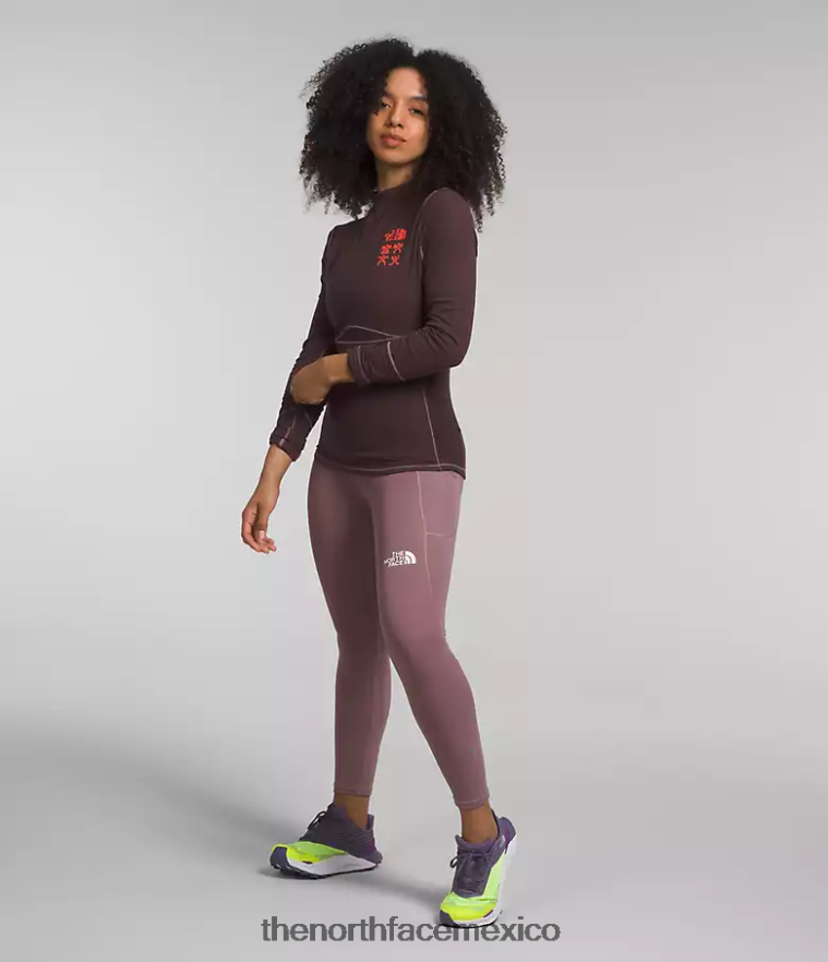 The North Face ropa NFHLJL1147 marrón carbón mujer trailwear ursa major manga larga - Image 3