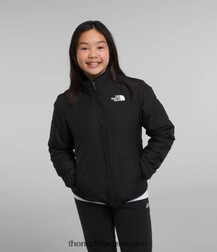 The North Face ropa NFHLJL1152 negro niños chaqueta reversible de musgo - Image 1
