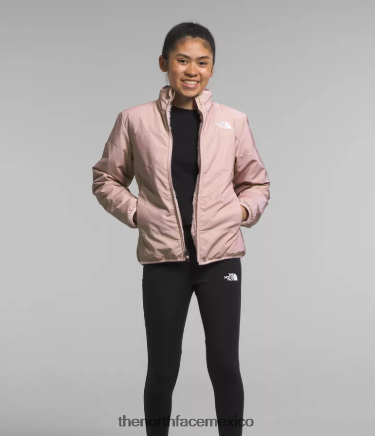 The North Face ropa NFHLJL1153 musgo rosa niños chaqueta reversible de musgo - Image 1