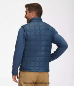 The North Face ropa NFHLJL1156 azul sombreado hombres chaleco termoball eco 2.0 - Image 2