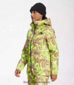 The North Face ropa NFHLJL1175 impresión de pincel de pradera marrón utilitario mujer chaqueta triclimate thermoball eco nieve - Image 3