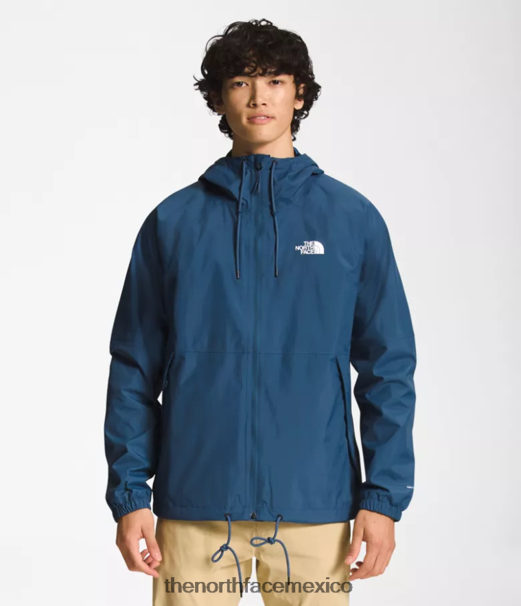 The North Face ropa NFHLJL1195 azul sombreado hombres sudadera con capucha anora lluvia - Image 1
