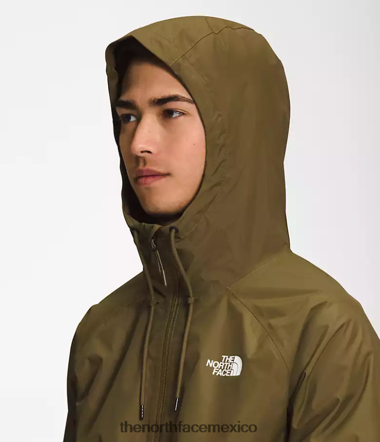 The North Face ropa NFHLJL1197 oliva militar hombres sudadera con capucha anora lluvia - Image 4