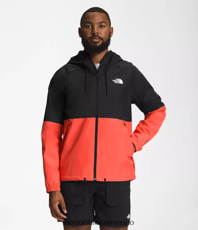 The North Face ropa NFHLJL1200 tnf negro/naranja retro hombres sudadera con capucha anora lluvia - Image 1
