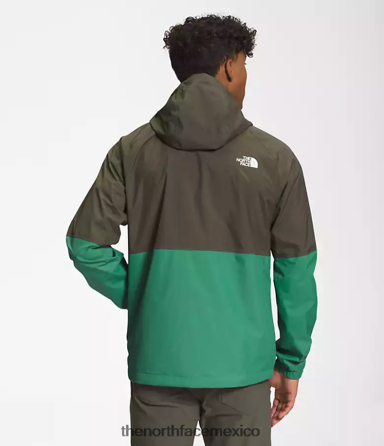 The North Face ropa NFHLJL1202 nuevo verde topo/verde hierba intenso hombres sudadera con capucha anora lluvia - Image 2