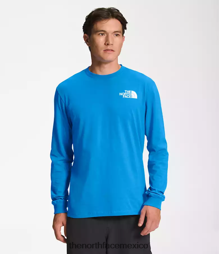 The North Face ropa NFHLJL1208 azul supersónico/negro tnf hombres camiseta de manga larga con caja nse - Image 2