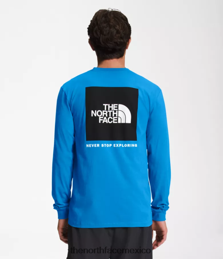 The North Face ropa NFHLJL1208 azul supersónico/negro tnf hombres camiseta de manga larga con caja nse - Image 1