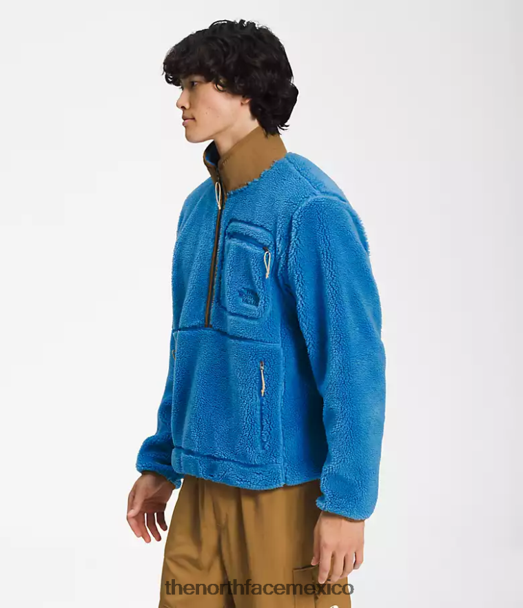 The North Face ropa NFHLJL121 azul súper sónico/marrón utilitario hombres jersey de pelo extremo - Image 3