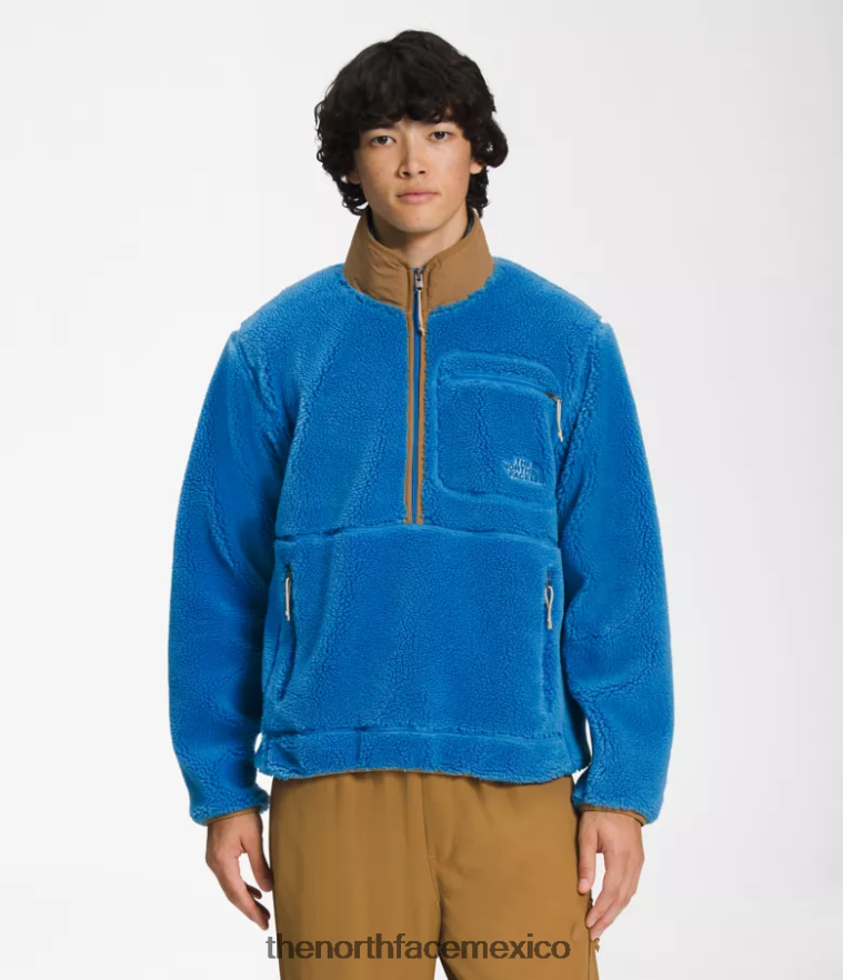 The North Face ropa NFHLJL121 azul súper sónico/marrón utilitario hombres jersey de pelo extremo - Image 1