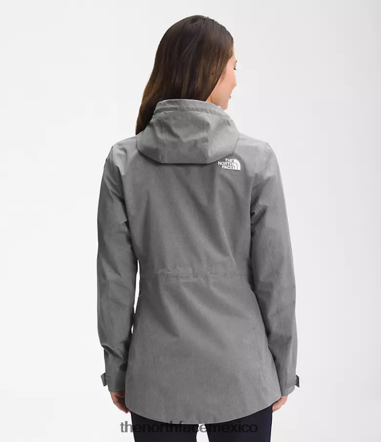 The North Face ropa NFHLJL1227 tnf gris medio jaspeado mujer chaqueta impermeable City Breeze - Image 2