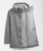 The North Face ropa NFHLJL1227 tnf gris medio jaspeado mujer chaqueta impermeable City Breeze - Image 4