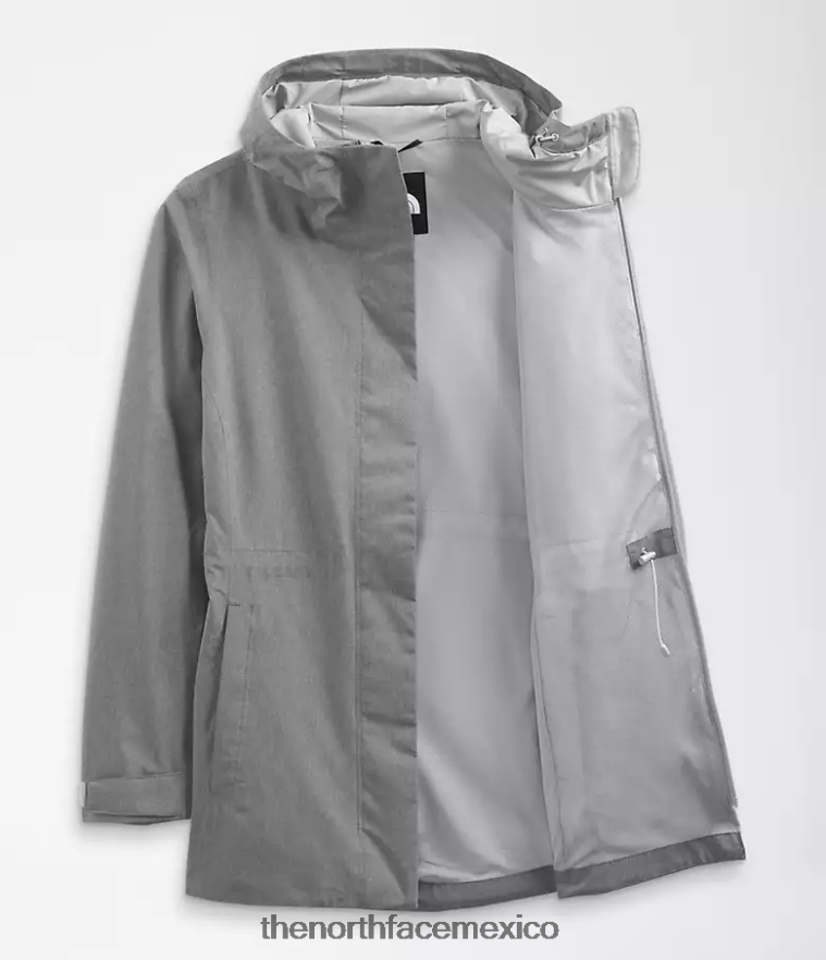 The North Face ropa NFHLJL1227 tnf gris medio jaspeado mujer chaqueta impermeable City Breeze - Image 4