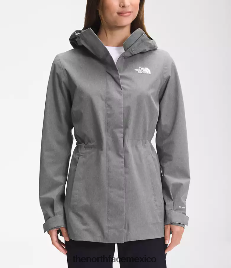 The North Face ropa NFHLJL1227 tnf gris medio jaspeado mujer chaqueta impermeable City Breeze - Image 6