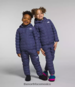 The North Face ropa NFHLJL1237 cueva azul niños chamarra reversible con capucha y termobola - Image 2