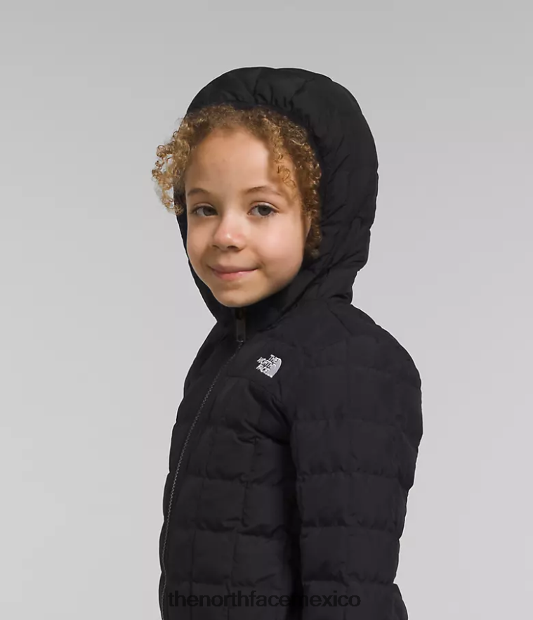 The North Face ropa NFHLJL1238 negro niños chamarra reversible con capucha y termobola - Image 4
