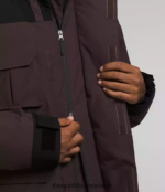 The North Face ropa NFHLJL1244 marrón carbón/negro tnf hombres parka con aislamiento coldworks - Image 7