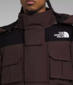 The North Face ropa NFHLJL1244 marrón carbón/negro tnf hombres parka con aislamiento coldworks - Image 8