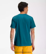The North Face ropa NFHLJL1260 corales azules hombres deambular de manga corta - Image 2