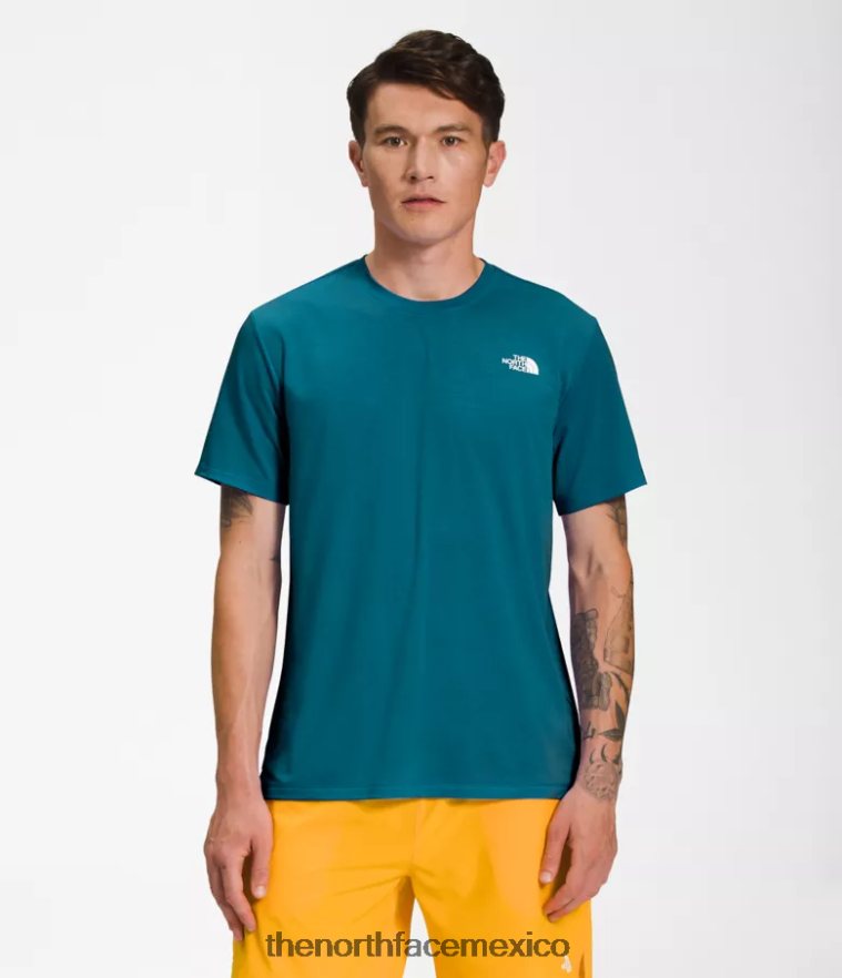 The North Face ropa NFHLJL1260 corales azules hombres deambular de manga corta - Image 1