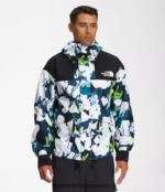The North Face ropa NFHLJL1293 estampado floral abstracto azul marino smmt hombres 86 chaqueta retro de montaña