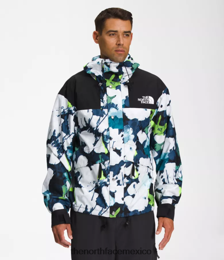 The North Face ropa NFHLJL1293 estampado floral abstracto azul marino smmt hombres 86 chaqueta retro de montaña - Image 1