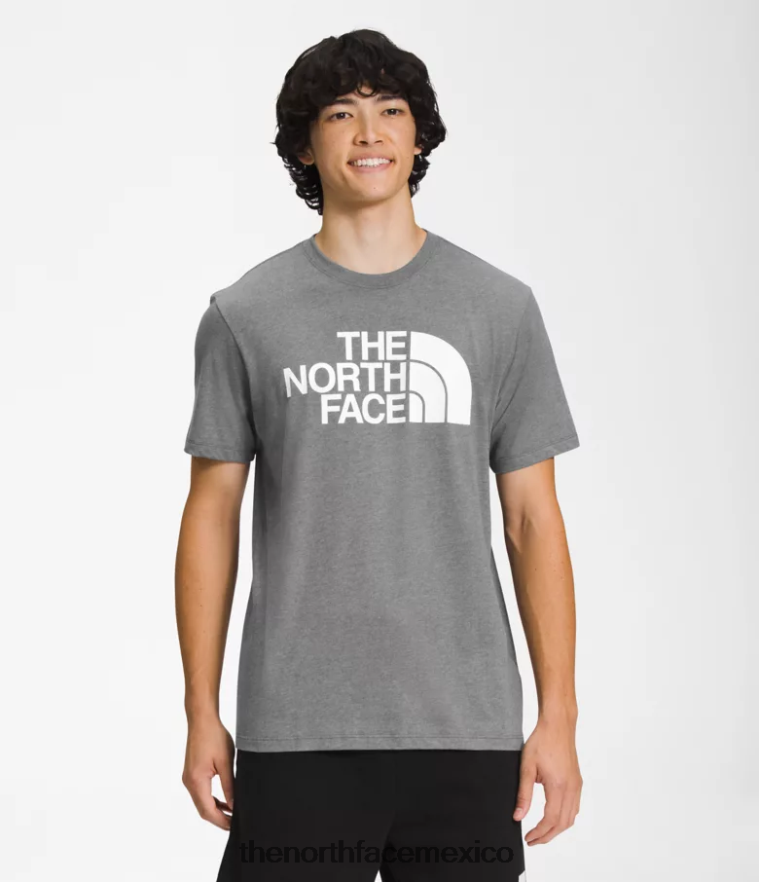 The North Face ropa NFHLJL1300 tnf gris medio jaspeado/tnf blanco hombres camiseta de manga corta con media cúpula - Image 1