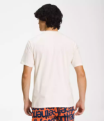 The North Face ropa NFHLJL1301 gardenia blanco/naranja retro hombres camiseta de manga corta con media cúpula - Image 2