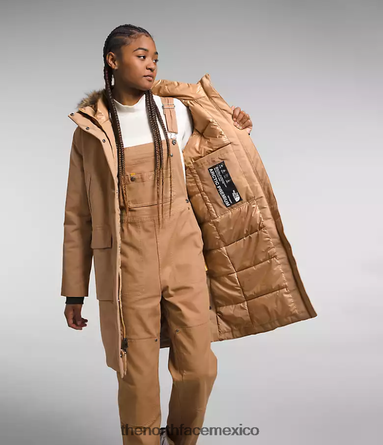 The North Face ropa NFHLJL1313 mantequilla de almendras mujer parka ártica premium - Image 5
