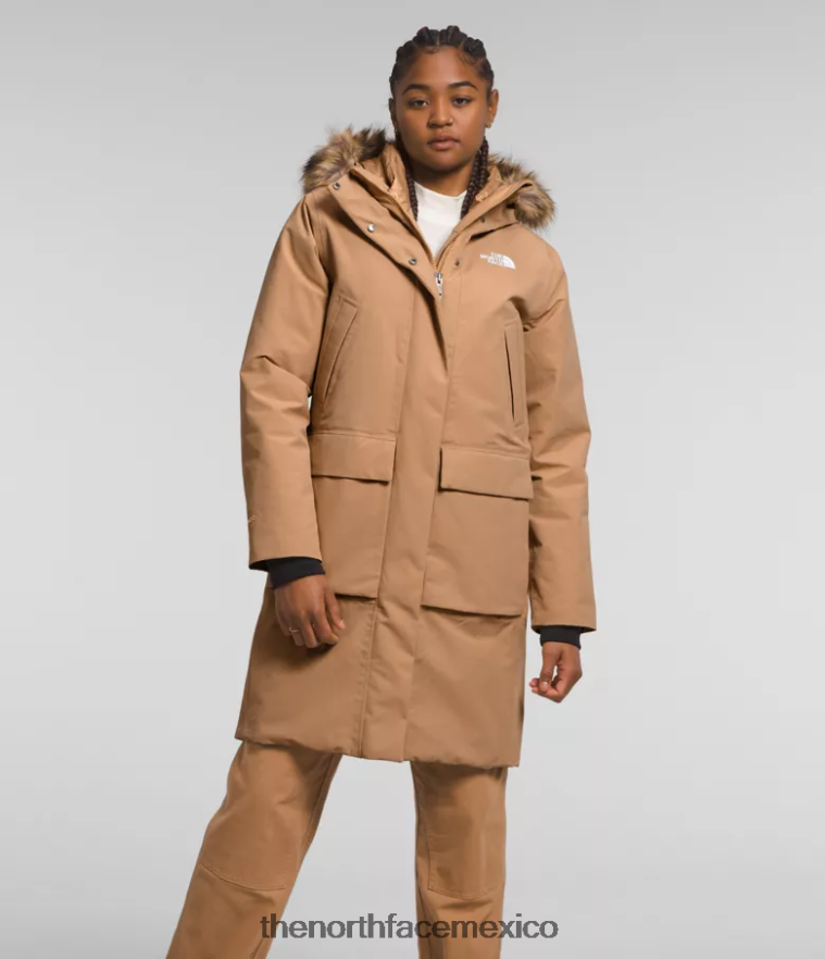 The North Face ropa NFHLJL1313 mantequilla de almendras mujer parka ártica premium - Image 1