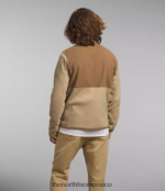 The North Face ropa NFHLJL13 caqui piedra/marrón utilitario hombres chaqueta alpina polartec 100 - Image 2