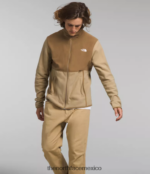 The North Face ropa NFHLJL13 caqui piedra/marrón utilitario hombres chaqueta alpina polartec 100