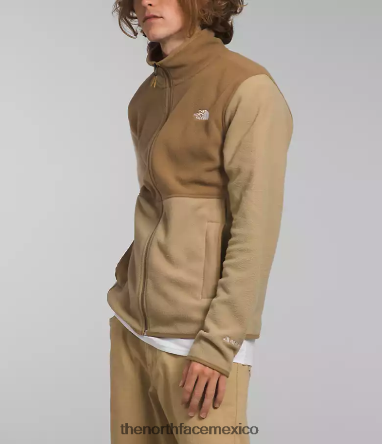 The North Face ropa NFHLJL13 caqui piedra/marrón utilitario hombres chaqueta alpina polartec 100 - Image 3